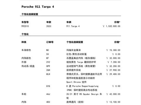 Porsche 911 2023款 Targa 4 3.0T, фото 2